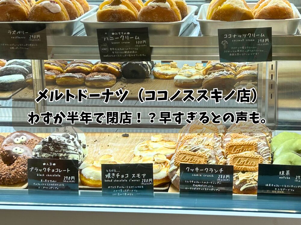 melt donut（ココノススキノ）のアイキャッチ画像