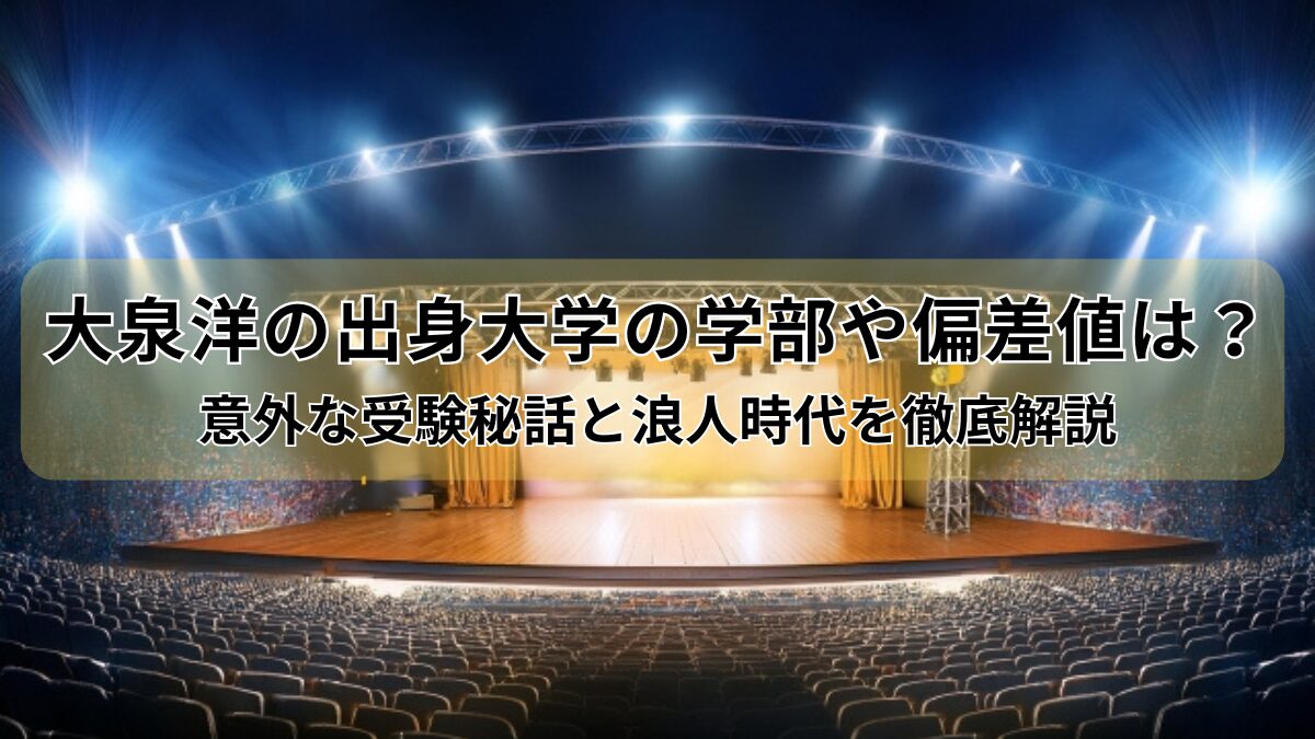 大泉洋の大学のアイキャッチ画像